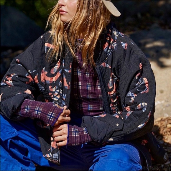 Free People Pippa Reverse Appliqué Puffer - Picture 3 of 7